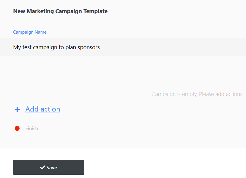 Exhibit 4: Add first step in campaign